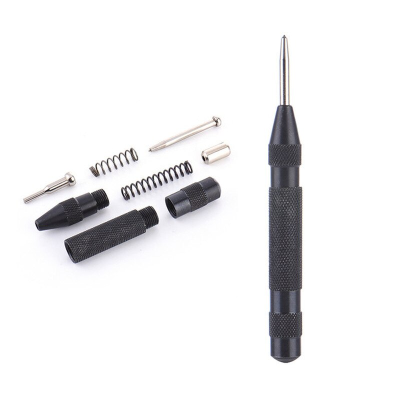 High-Grade Automatic Center Punch 130MM Locator High Hardness Punch Marking Starting Holes Tool Wood Press Dent Marker Tool