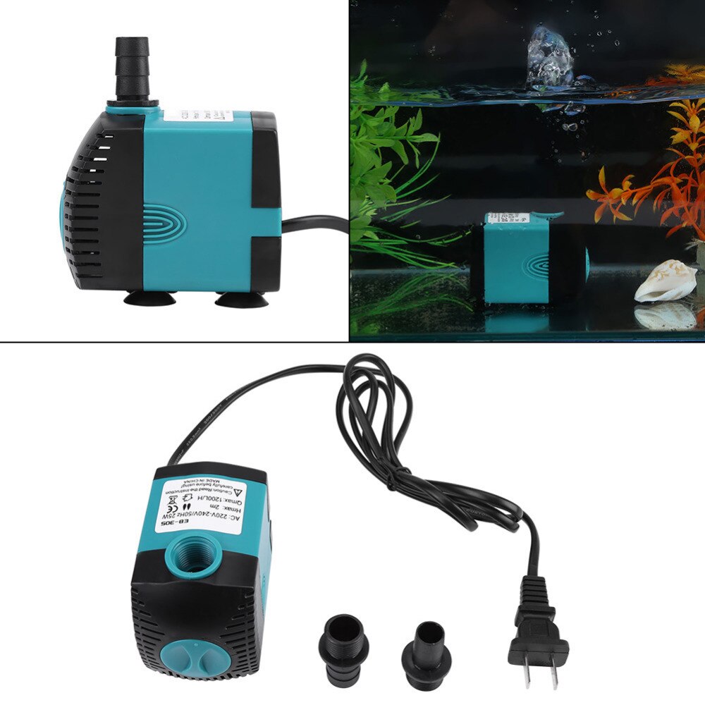 3/6/10/15/25W Ultra-Quiet Submersible Fish Water Pump Fish Filter Pond Aquarium Pump Water Fountain fishTank pump