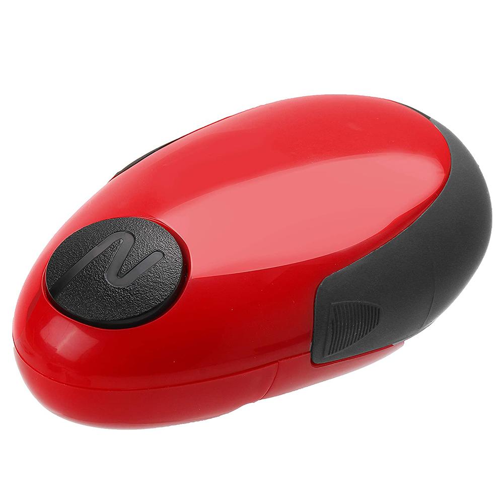 Electric Can Opener Tin Opener One Touch Jar Opener Practical Can Bottle Opener Automatic Jar Openers Kitchen Tools: Red