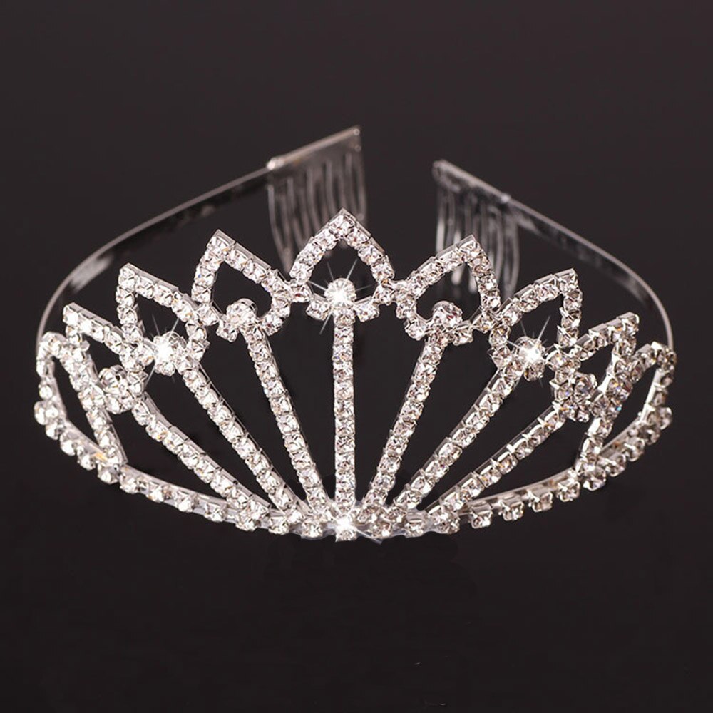 AINAMEISI 9 stile di Lusso di Cristallo Da Sposa Diademi e Corone Pettine Spettacolo Fasce Grande corona di Cerimonia Nuziale Dei Monili Dei Capelli per Le Donne: 7