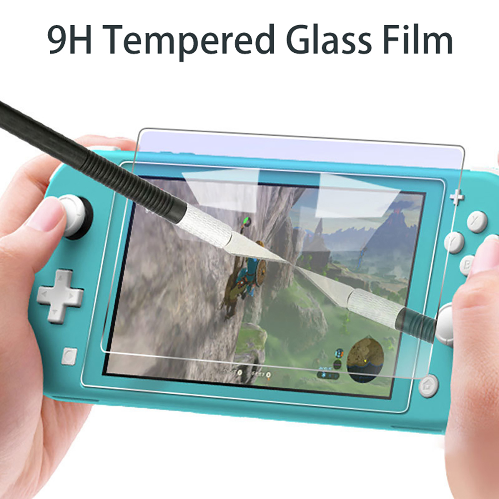 Tempered Glass Ultra Clear Tempered Glass Screen White Protective Film Surface Guard Console Protector Cover for Switch Lite