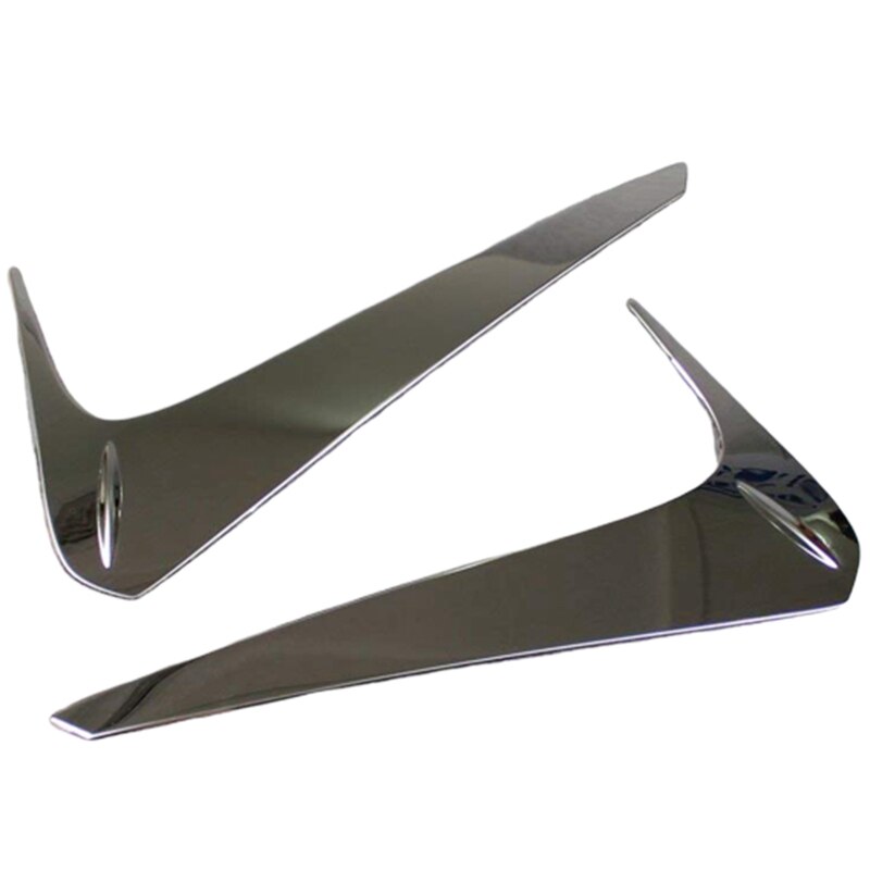 for Toyota Highlander Chrome Rear Spoiler Wing Side Beveled Window Cover Trim