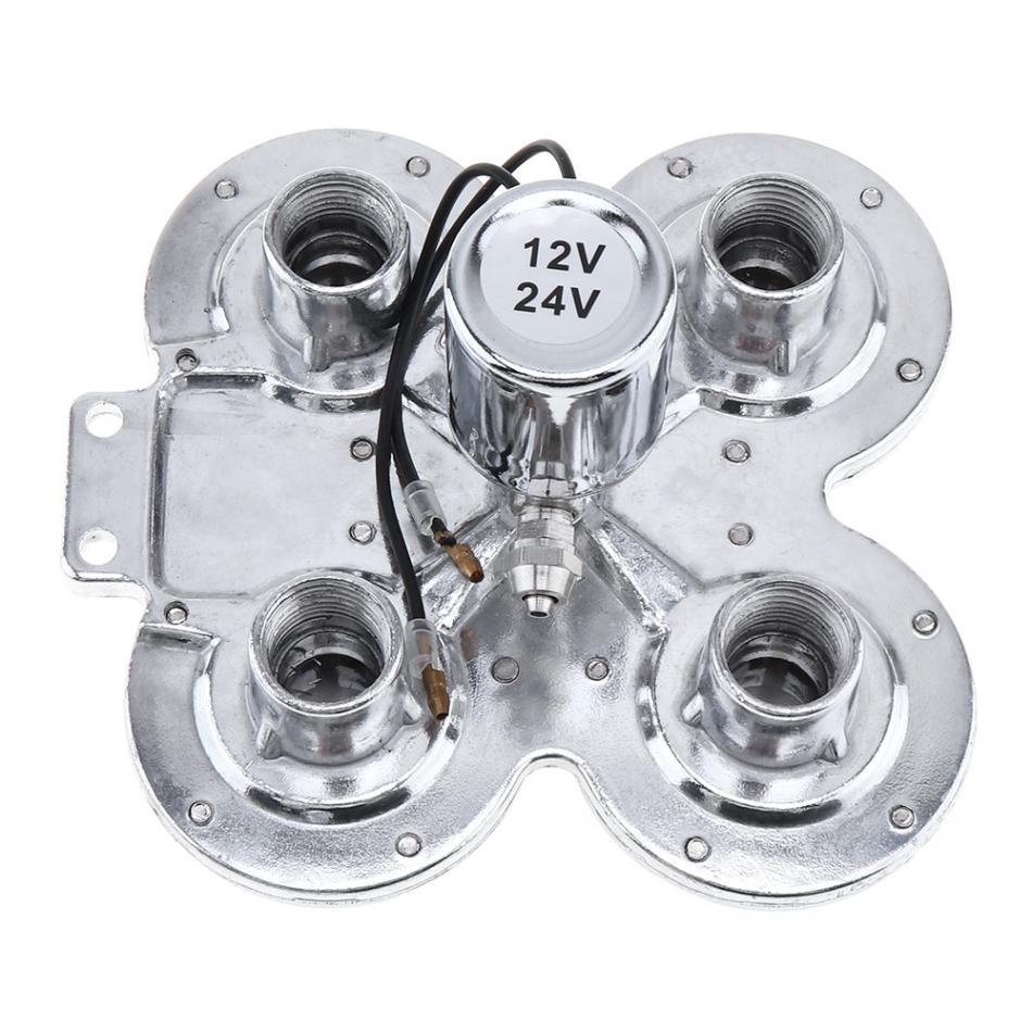 12V / 24V 150dB Super Loud Four Trumpet Air Horn Car Styling Parts Car Auto Loudspeaker for Car Vehicle Truck Train Boat SUV
