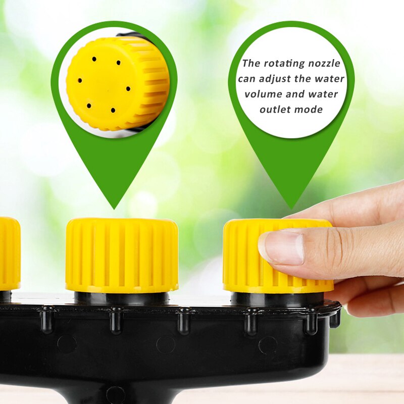Multi-Head Sprinkler Head Can Be Adjusted To Water Vegetables Garden Watering Water Pipe Sprinkling Large Flow Lawn Sprayer