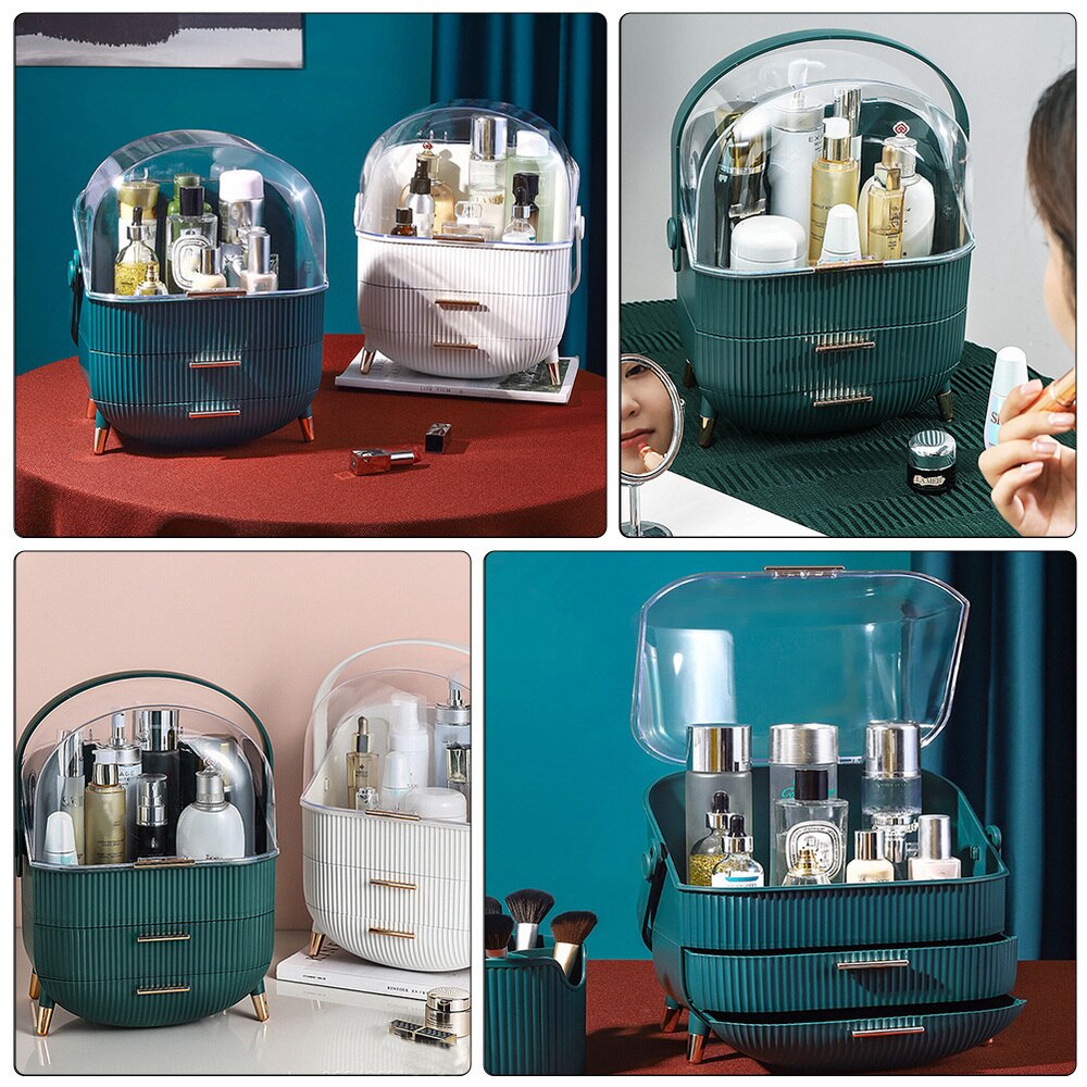 Cosmetics Storage Box Skin Care Product Case Desktop Sundry Container for Home