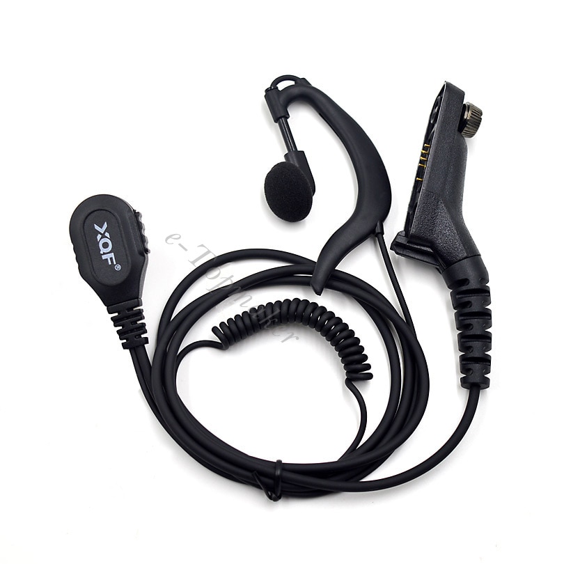 XQF FBI G-Vorm Oorhaak Oortelefoon Mic Headset Voor Motorola Ham Radio DP4800 DP4801 DP4600 DP4601 XPR7350 XPR7380 walkie Talkie