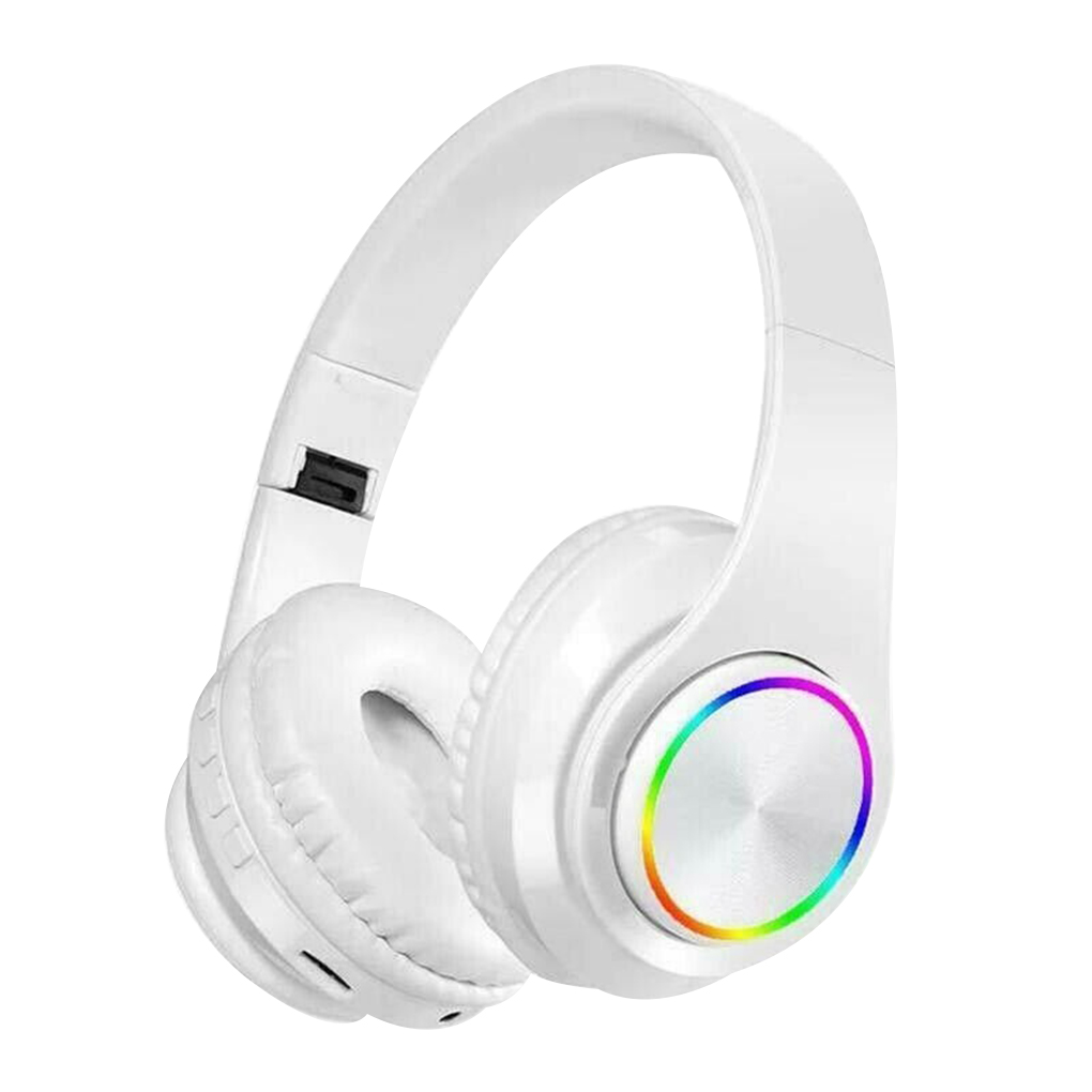 B39 Portable Folding Wireless Bluetooth Headphones LED Colorful Breathing Lights With MIC Support TF Card Mp3 Player: NO.4