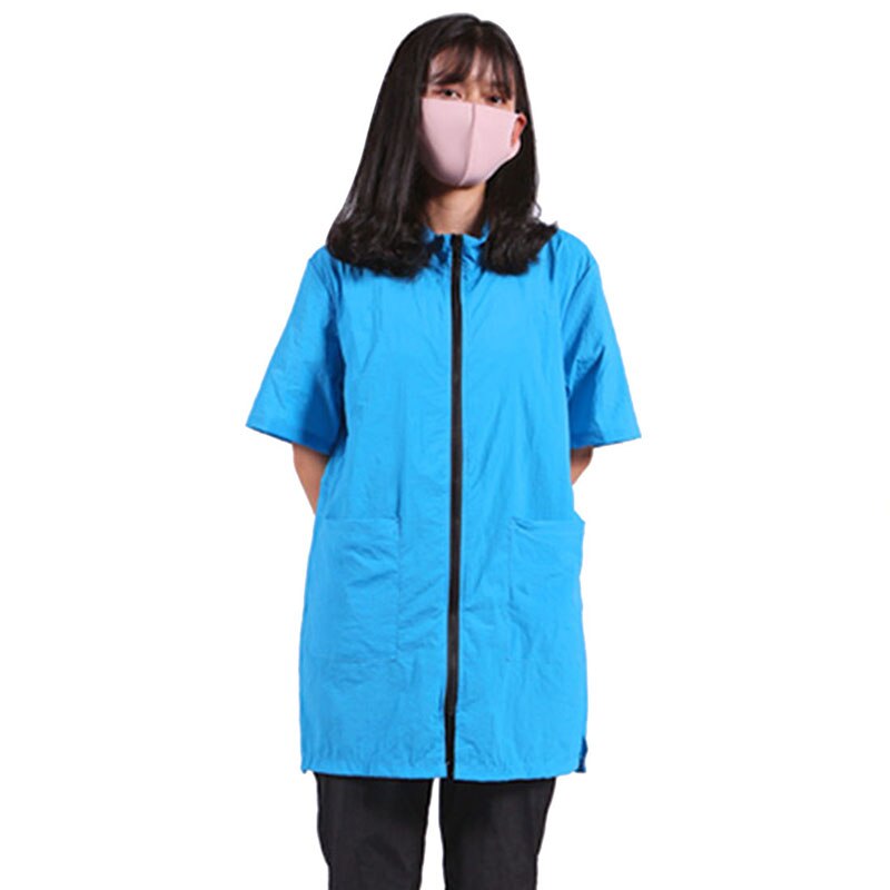 Haustier Einkaufen Uniform Anti-statische Kosmetikerin Arbeit Kleidung Schürze für Hund Katze Friseur Pflege Schürze Schönheit Kleid Kleid Kleid: Blau / M