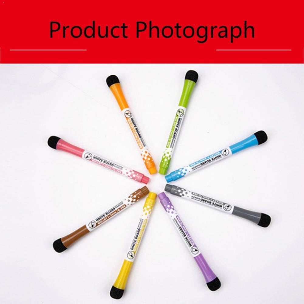1 Pc Klaslokaal Levert Magnetische Uitwisbare Whiteboard Markers Pen Kinderen Pagina 'S Board Markers Pennen Tekening Gum H8N8