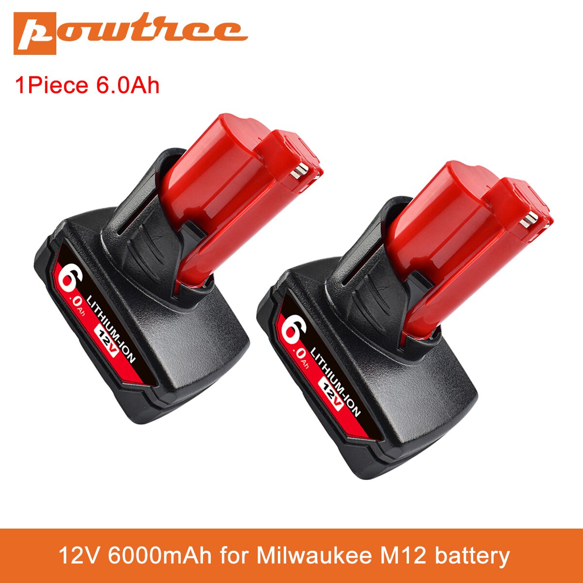 Power Tools Batterij Voor Milwaukee M12 12V 9000Mah Oplaadbare Li-Ion Batterij Xc 48-11-2440 48-11-2402 48-11-2411 48-11-2401 C12: 2 Piece 6.0Ah