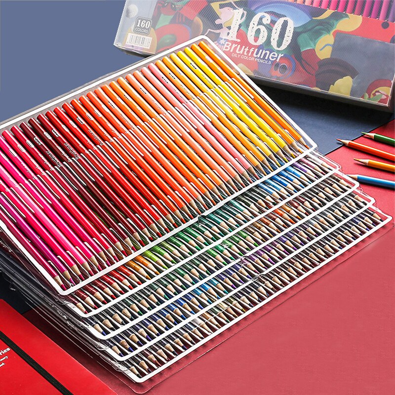 Stylo huileux couleur hydrosoluble crayon de plomb 48/72/120/150/180 couleur débutant couleur plomb crayon Graffiti remplissage couleur