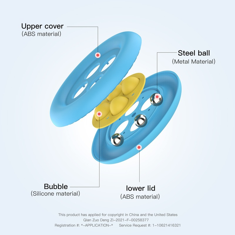 Pop Balls Push Bubble Animal Fidget giocattoli autismo sensoriale spremere antistress Mini giocattoli gioco semplice fossetta Fidget Relax Toy