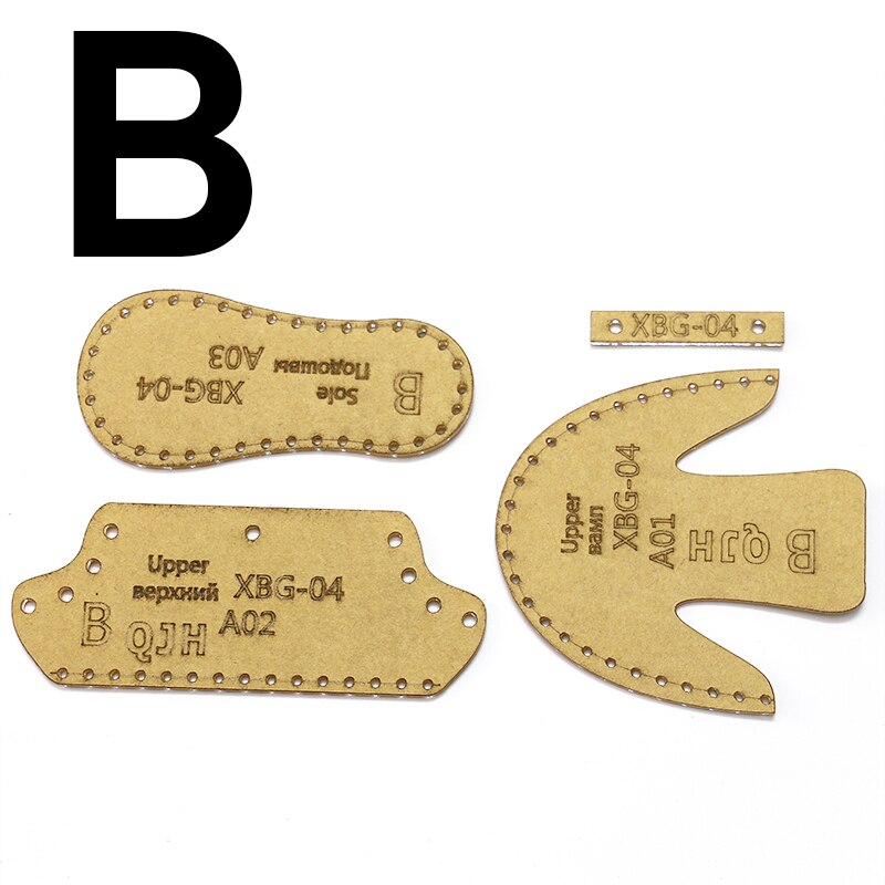 Plantilla de corte de costura para zapatos pequeños, adorno de cuero artesanal, molde de patrón acrílico, decoración de zapatos, colgante, plantilla de papel Kraft