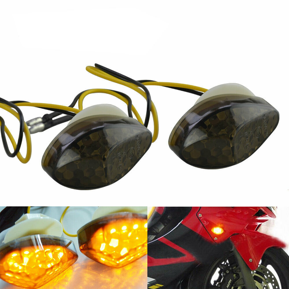 2 stk/sæt led flash mount front motorcykel blinklys til honda cbr 600rr 1000rr 2004-2007 in- lagerføres