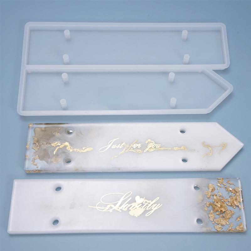 1pc Doorplate Sign Silicone Resin Molds Door Wall Hanging Epoxy Resin Molds