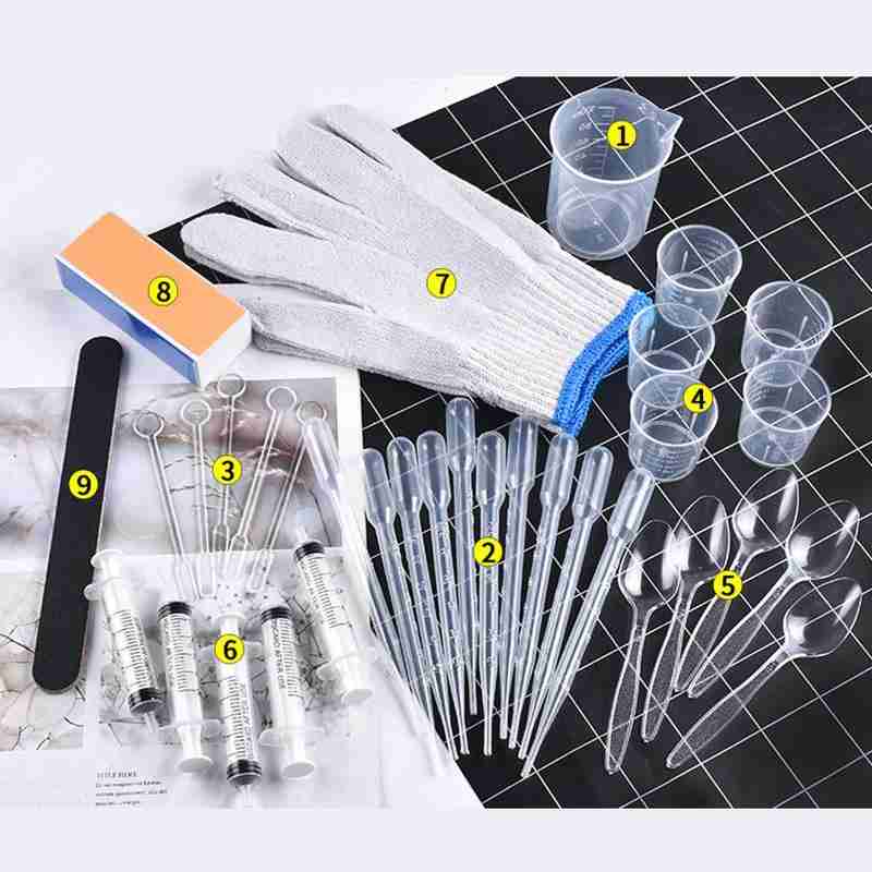 Ab Crystal Epoxy Hars Lijm Kleine Fles 1:1 Ab 1 Set Hars Mallen Maken Gereedschap Starter Set Diy Gereedschap Kits roeren Stok
