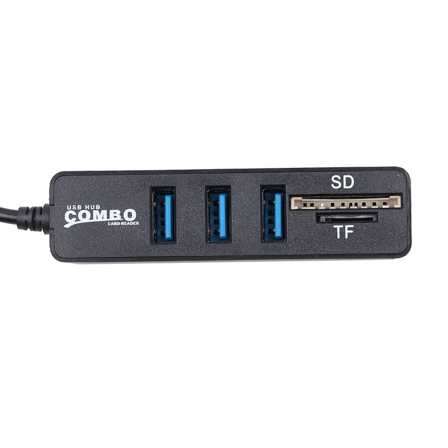 Kebidu USB Hub Combo 3/6 Poorten USB 2.0 Hub Hoge Snelheid Splitter Multi USB Combo 2 In 1 SD/TF Card Reader Voor PC Laptop Computer
