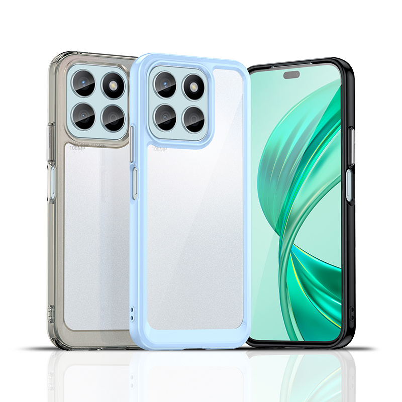 Funda transparente colorida de TPU para Honor X5b Plus X6b X8b X8a 5G X7a X6 X6s X7c, Funda protectora transparente, Coque Capa