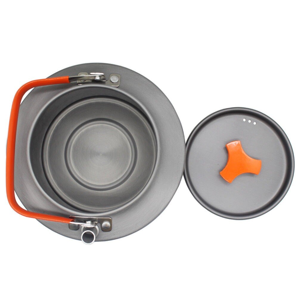 1.1L&1.6L camping kettle outdoor kettle Ultralight camping tableware travel tableware Outdoor Hiking Teapot outdoor picnic set