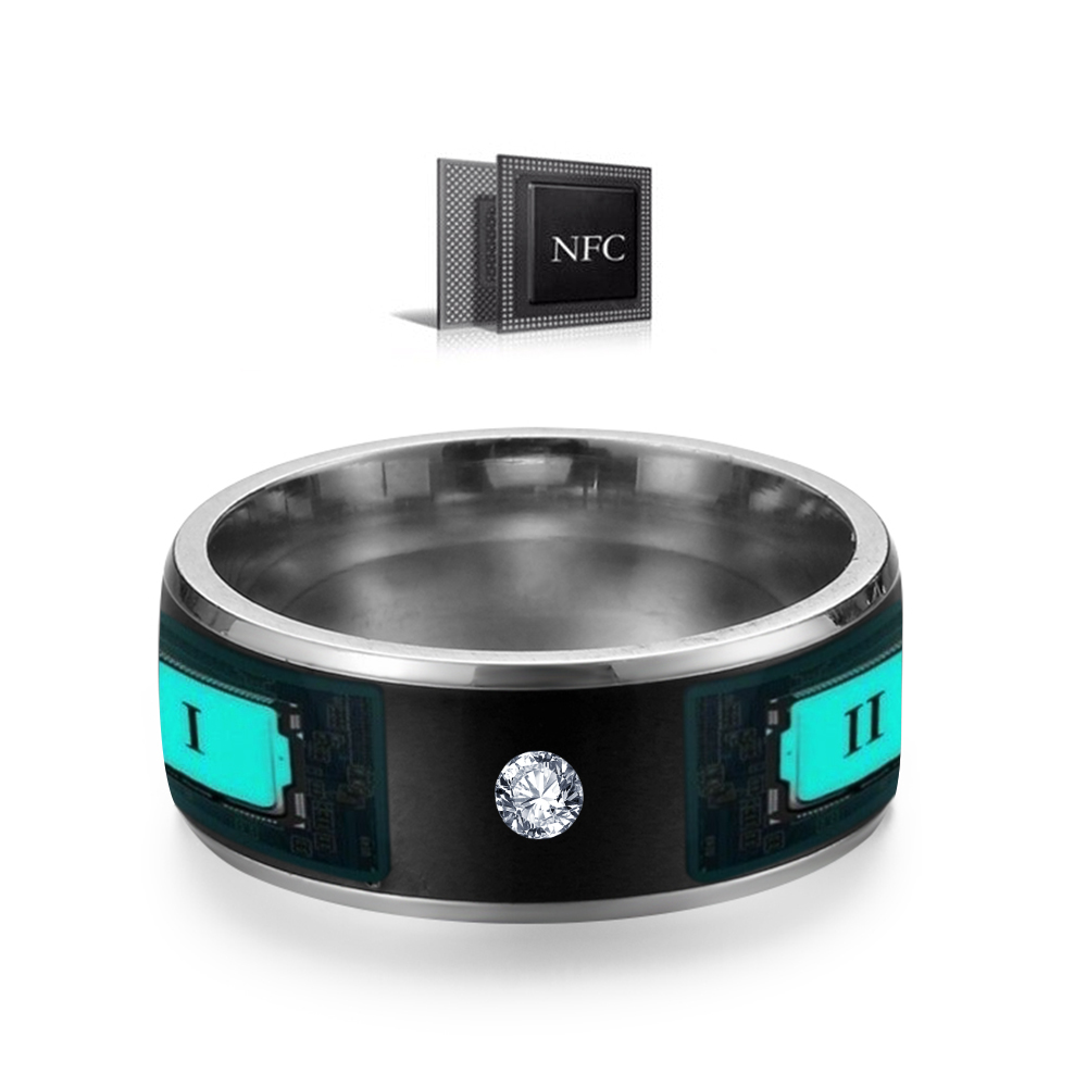 NFC multifonctionnel anneau de doigt Intelligent portable connecter équipement de téléphone Android étanche technologie intelligente anneau bijoux
