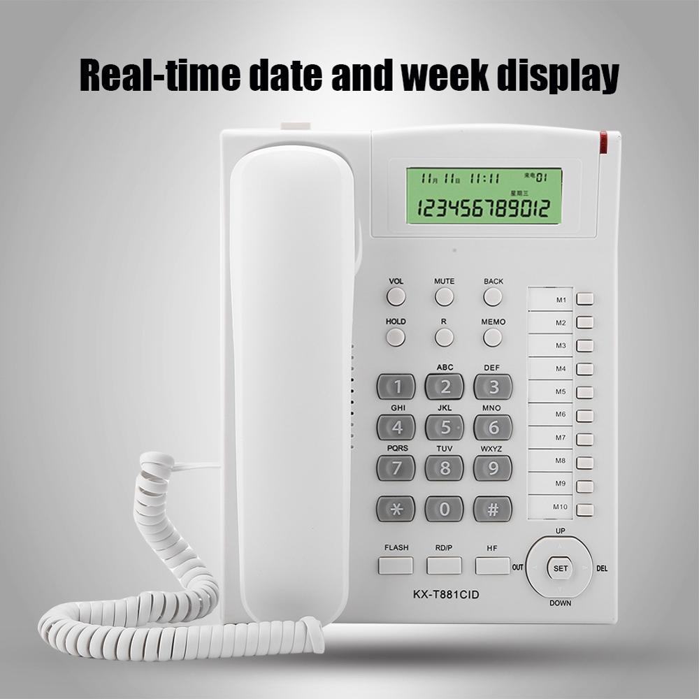 Kx -t881 hjem hotel kablet stationær telefon kontor fasttelefon med beslag