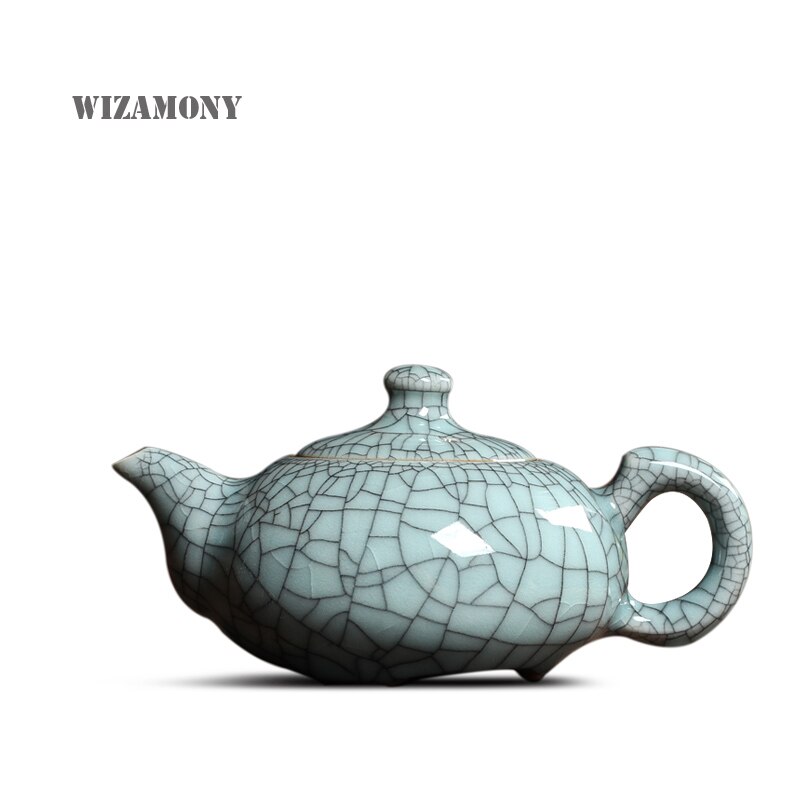 170ml Crackle Glaze Brother Kiln Longquan Celadon Exquisite Teapot Zisha Ceramics Arts yixing Clay Antique Porcelain Tea set