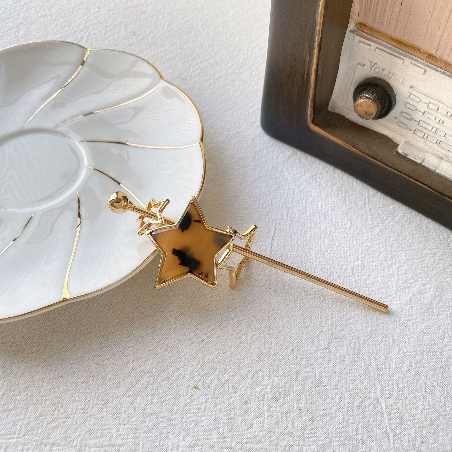 Moda octan geometryczne pałeczki do włosów luksusowe spinki do włosów kobiety dziewczyny kucyk Holder spinka do włosów akcesoria do włosów biżuteria prezenty: D4