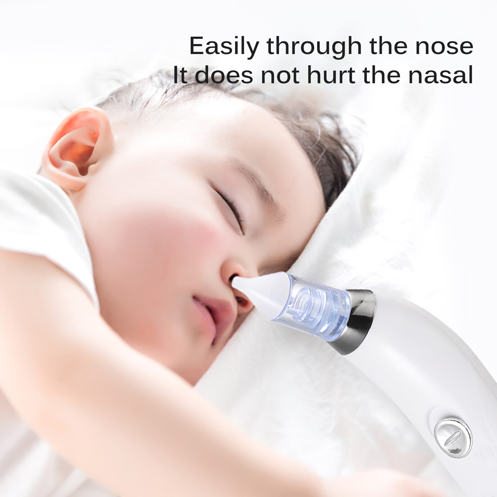 Limpiador de mocos Nasal eléctrico para niños y niñas, limpiador de nariz seguro e higiénico, equipo de corte para recién nacidos