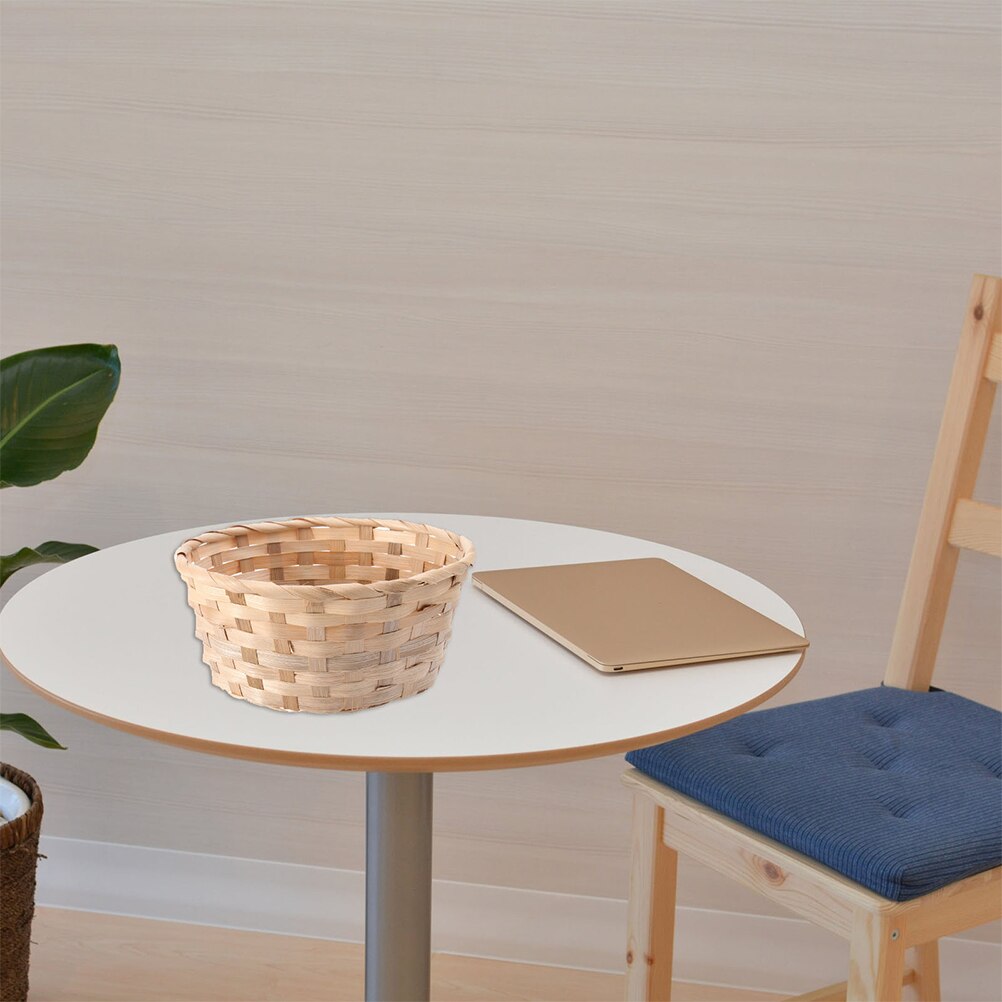 2pcs Hand Woven Basket Desktop Storage Basket Easter Egg Storage Baskets