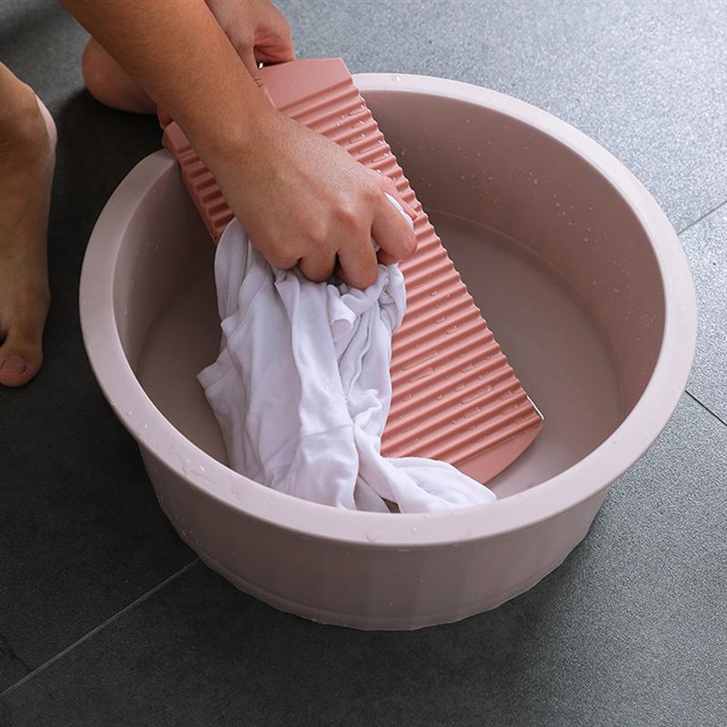 1 Set Infant Wash Basin Baby Face Basin Camping Ice Bucket Washing Clothes Board #J