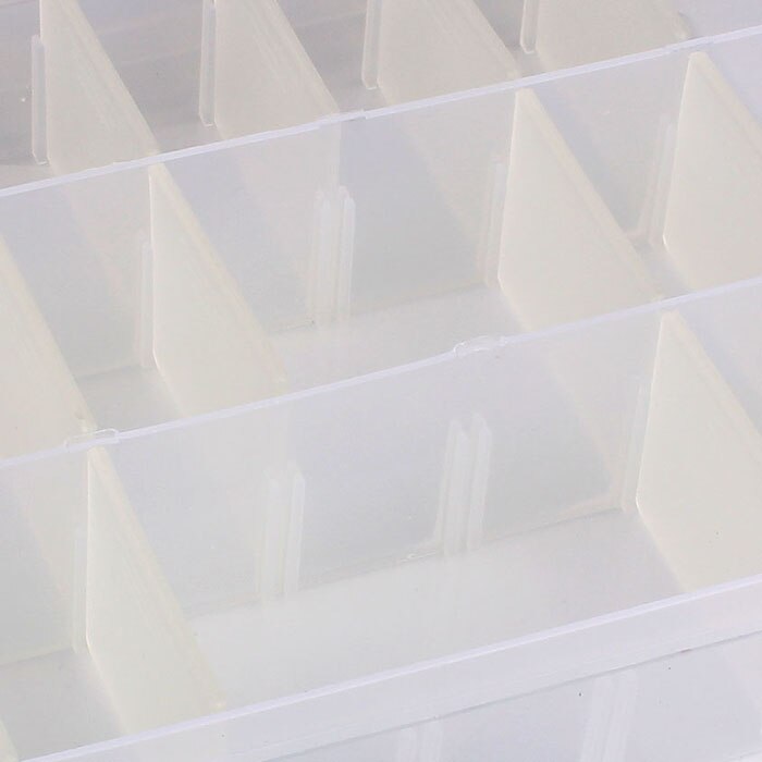 24 Compartment Storage Box Practical Adjustable Plastic Case for Bead Rings Jewelry Display Organizer Home Storage #15
