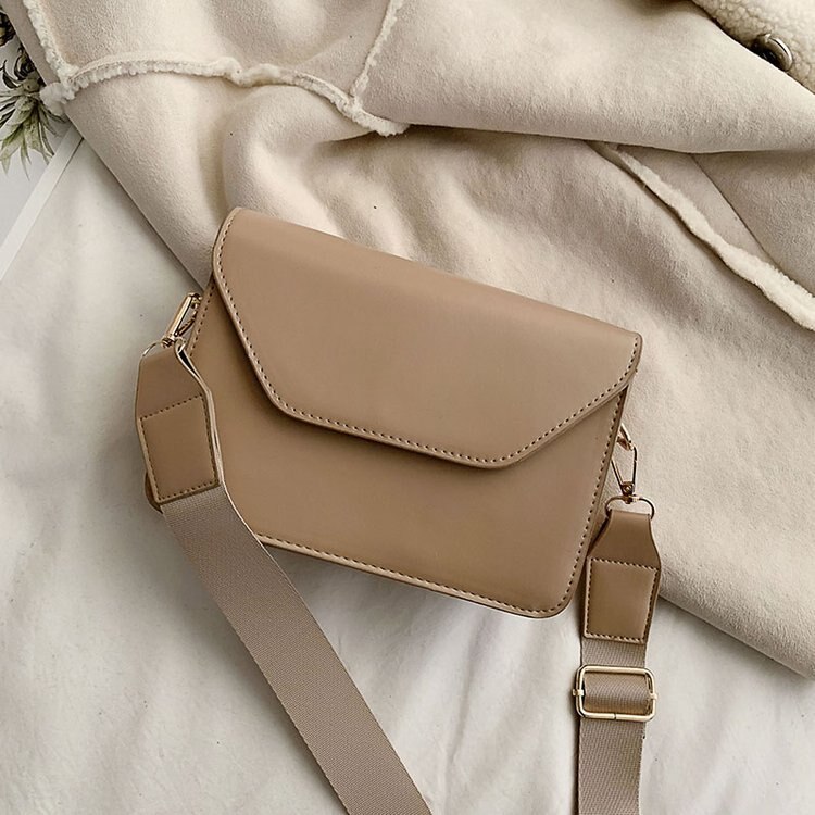 Mode Flap Crossbody Tassen Voor Vrouwen Pu Lederen Kleine Vierkante Tas Koppelingen Casual Schouder Tas Kleine Handtassen: Khaki