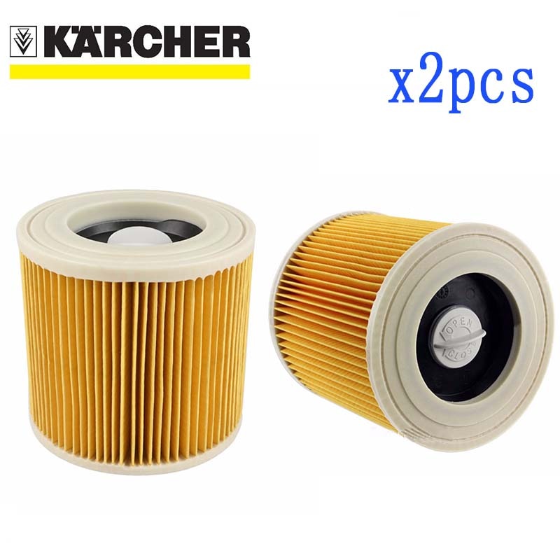 2 kpl ilman pölysuodattimia karcher pölynimureihin osat patruuna hepa suodatin  wd2250 wd3.200 mv2 mv3 wd3 karcher suodatin osaa