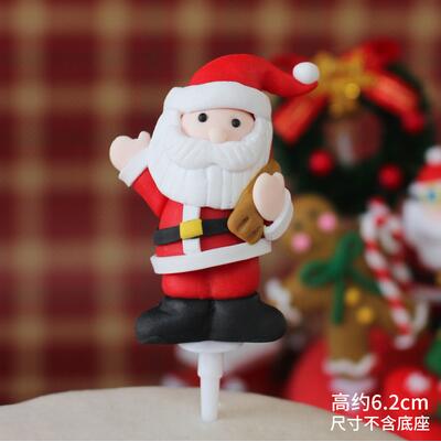 Kerst taart decoratie plug-in kerstboom elanden topper cake kerstcadeau partij decoratie bruiloft cake topper 1pcs
