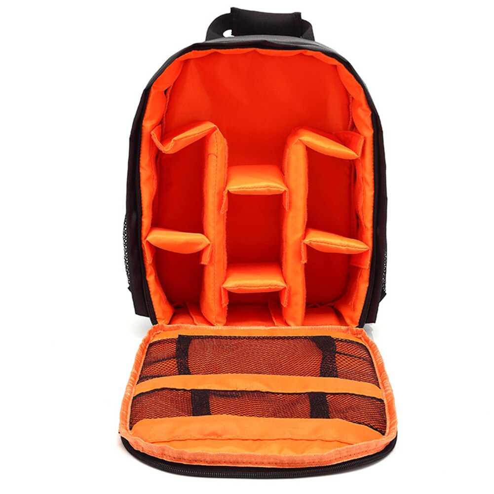 Outdoor Opbergtas Fotografie Voor Digitale Lens Camera Case Alle-Wedstrijd Rugzak Waterdicht Duurzaam Eenvoudige Organizer Accessoires: Orange