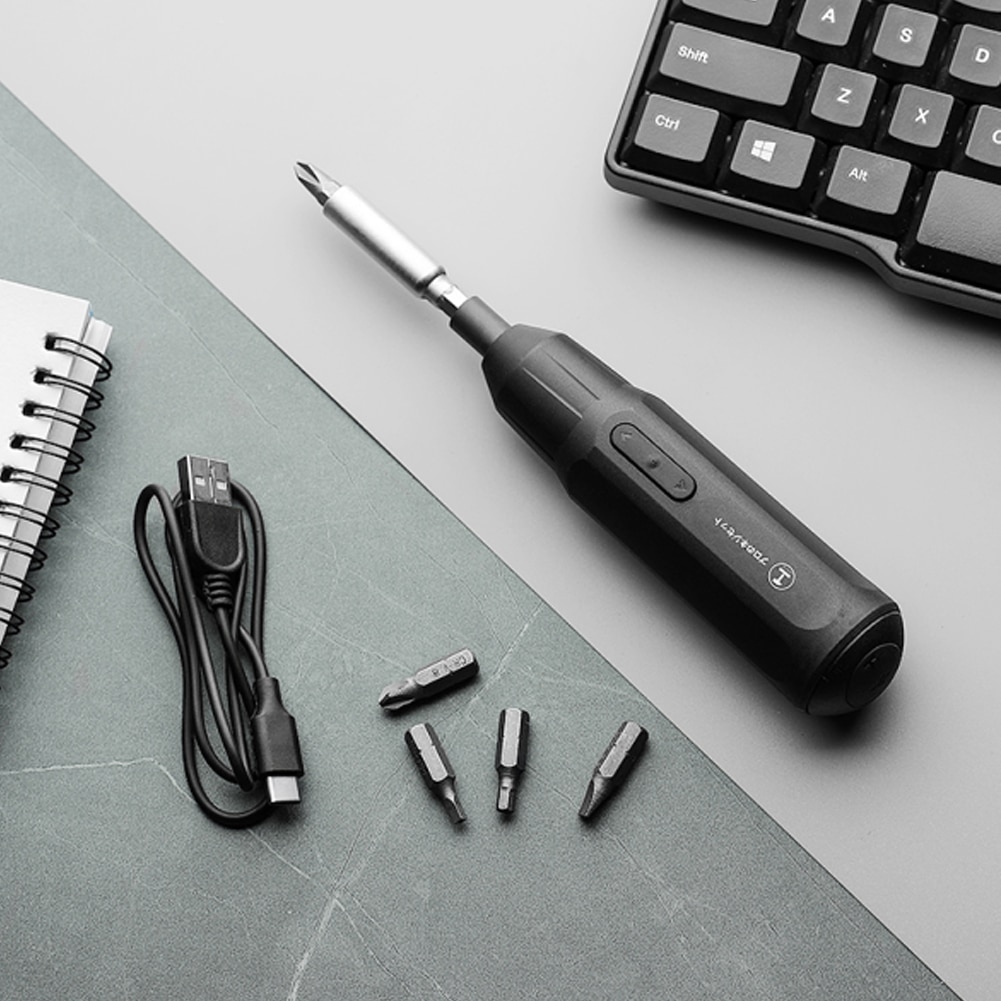 4.8V 850mAh Electric Screwdriver Rechargeable Portable Cordless Screwdriver Dual Directions With 2 Hex Screwdriver Bits Tool Set