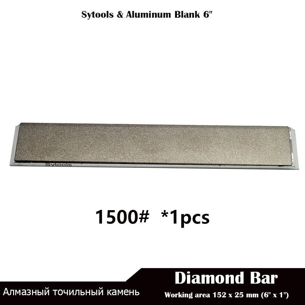 Juego de placa de aluminio para piedra de afilar, SET de piedra de afilar de 6 &quot;para Edge Pro, Hapstone, TSProf y Ruixin pro, 25 MM, 1 Uds.-6 uds.: 1pcs 1500 Grit