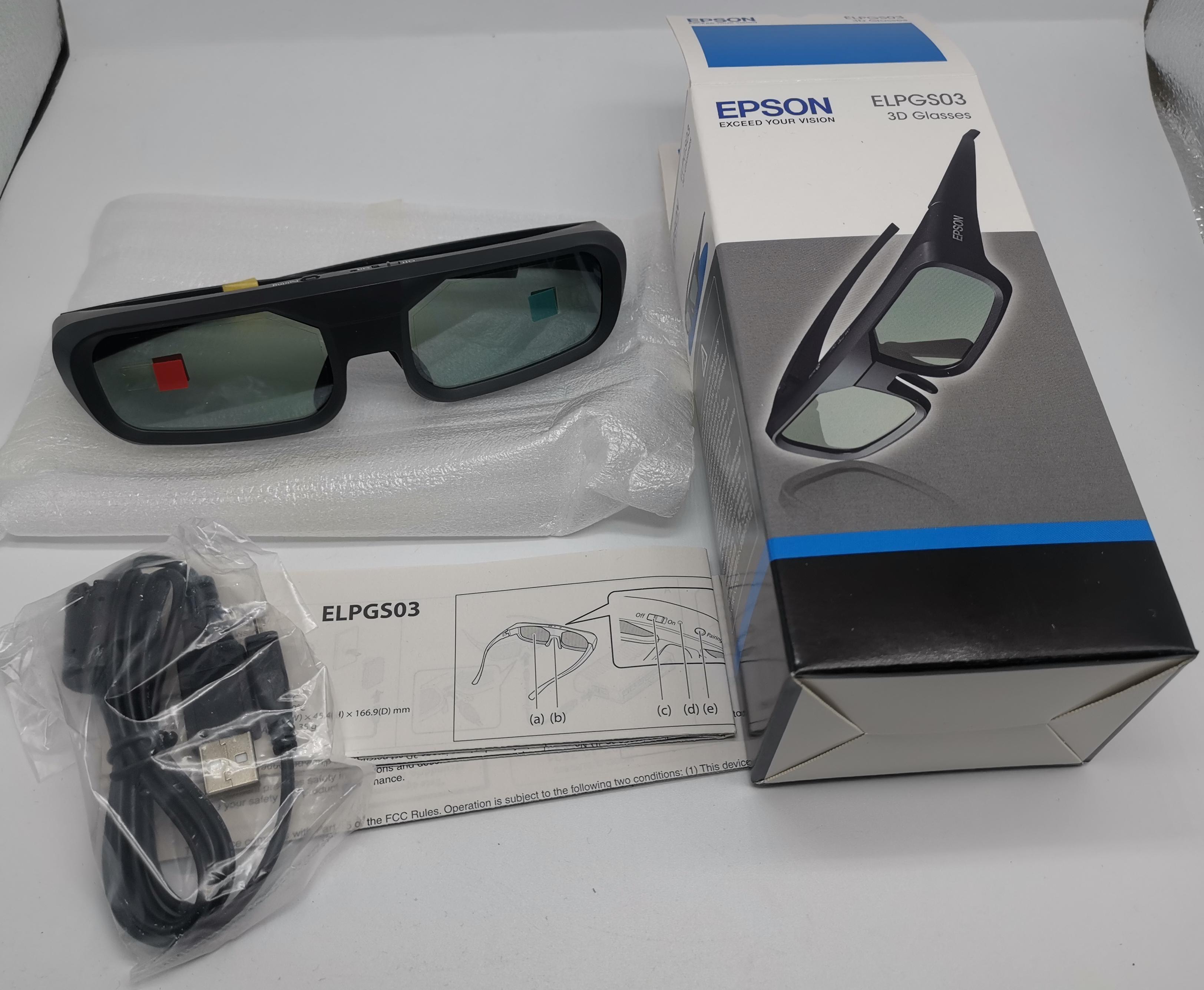 3D Actieve Bril Voor Epson ELPGS03 EH-TW3020 EH-TW3020E EH-TW5020UB EH-TW5020UBE EH-TW6010 EH-TW6100 TW8200 Usb Oplaadbare