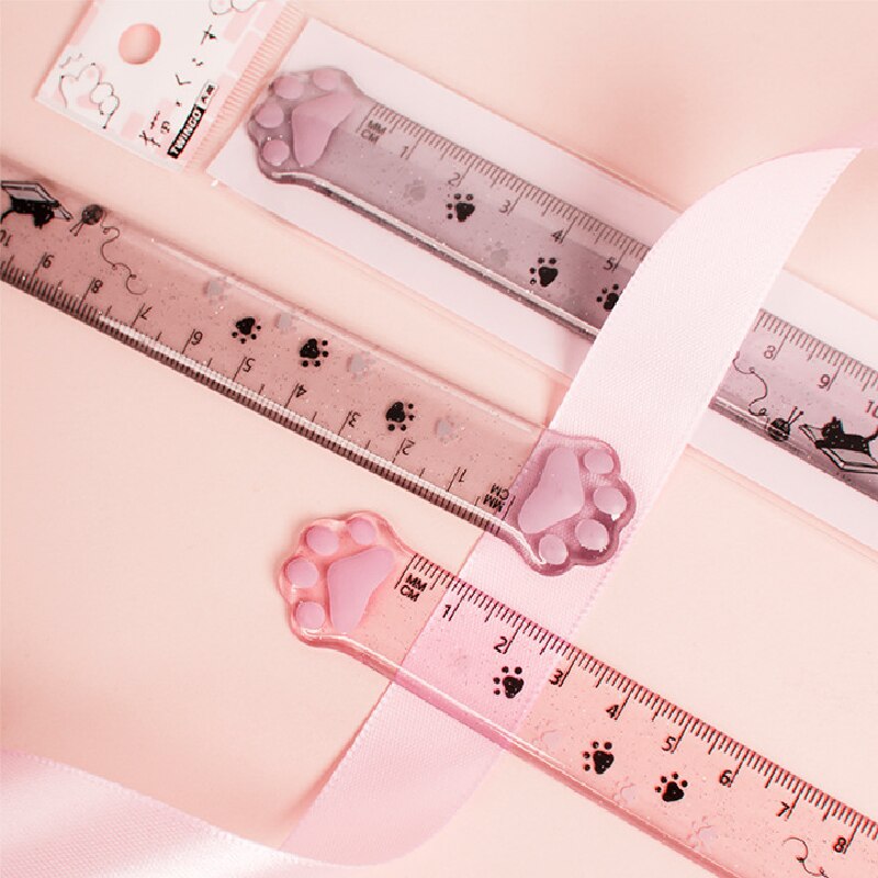 Cat Ruler Kawaii Accessories Cute Ruler Novelty Stationery Patchwork Ruler Cartoon Cute Set of Drafting Rules School Supplies