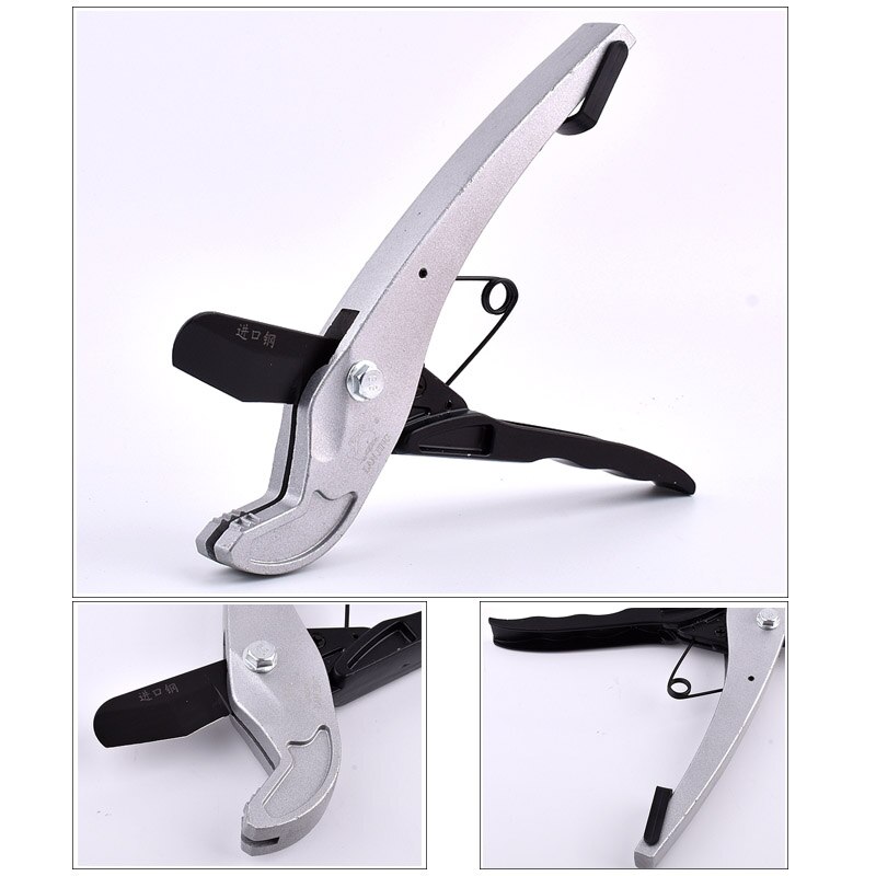 PVC Pipe Cutter 16~40mm Aluminum Alloy Body Ratchet Scissors Steel Blade Up for Cutting Tube PVC/PPR Hose Cutting Hand Tools