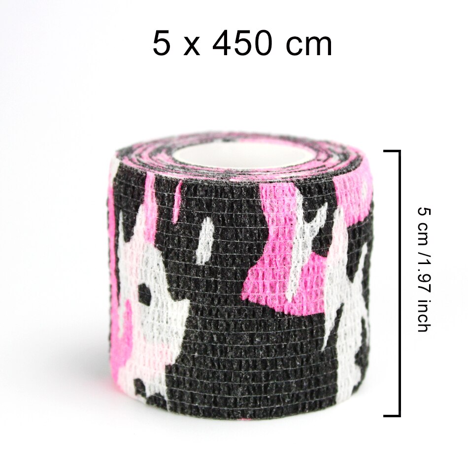 WorthWhile 5CM*450CM Self Adhesive Elastic Bandage Non-woven Fabric Tape Fitness Gear Knee Elbow Support Injury Pad: Camo Patter 6