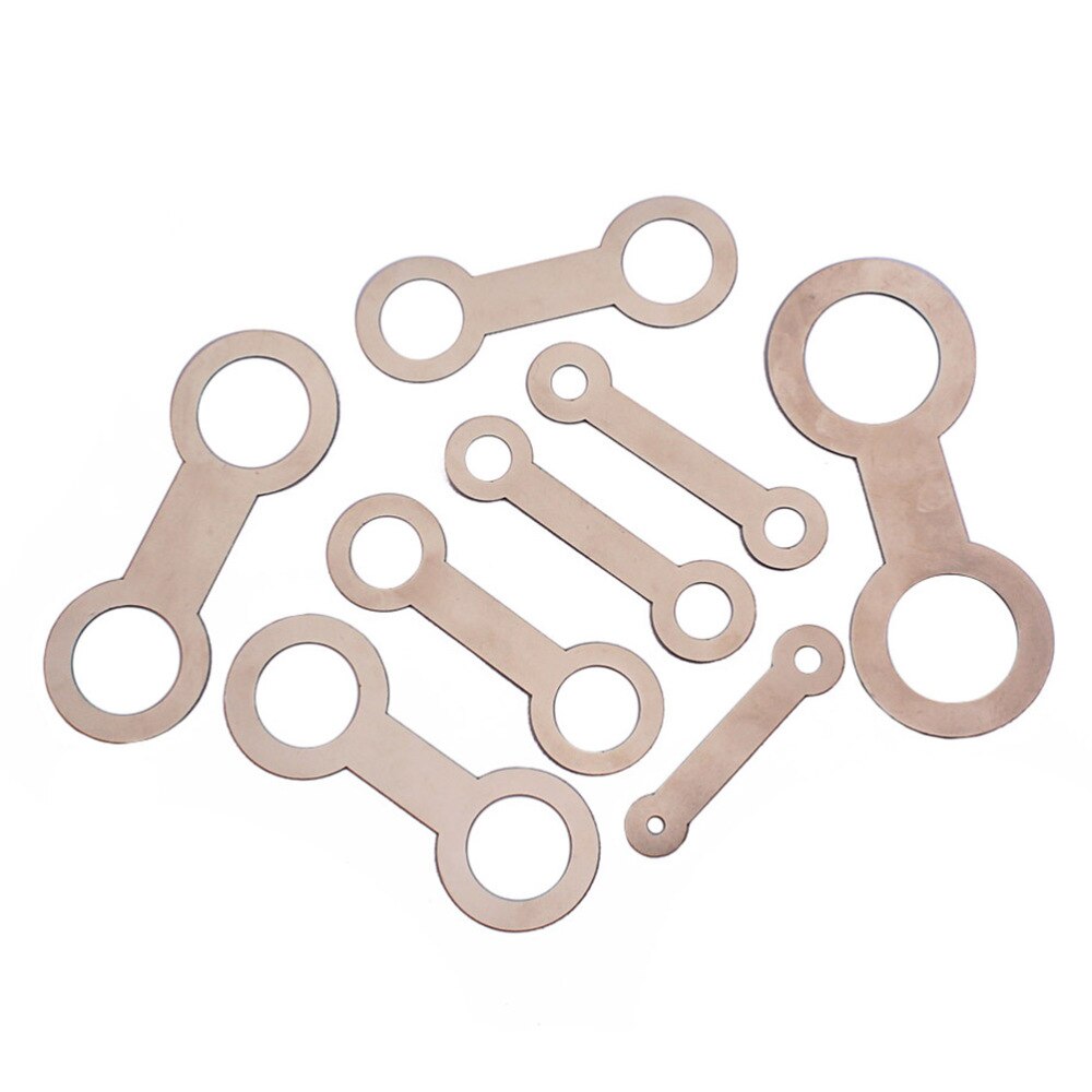 8-Piece Saxophone Pad Leveling Rings Set - Saxophone & Flute Repair Tool