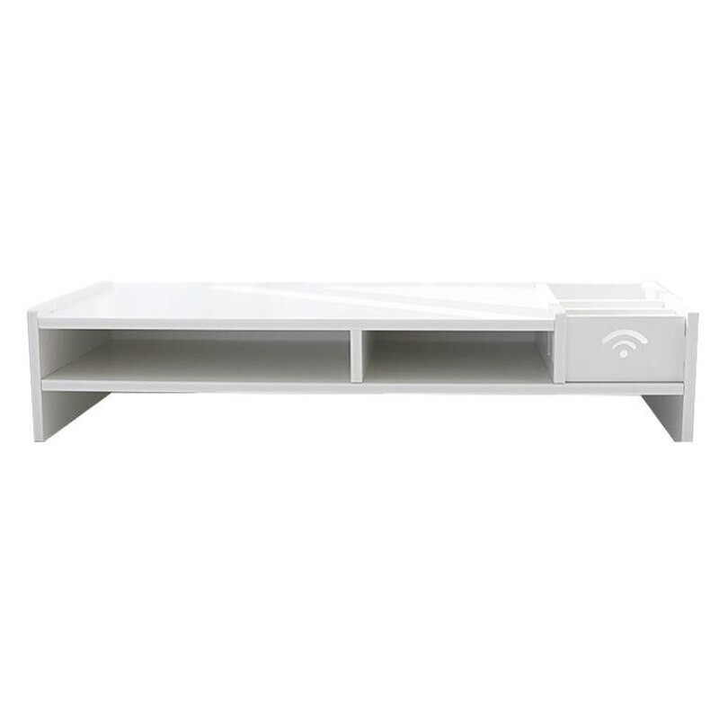 Multi-function PC Computer Monitor Stand Riser Laptop Holder PVC Desk Organizer Shelf Easy Assemble for Home Desktop
