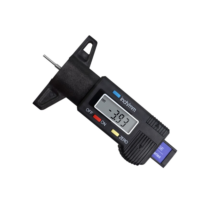 High-Precision Digital Tread Depth Gauge LCD Display Checker Tire Tester For Cars Trucks Range 0-25mm Tread Depth Gauge