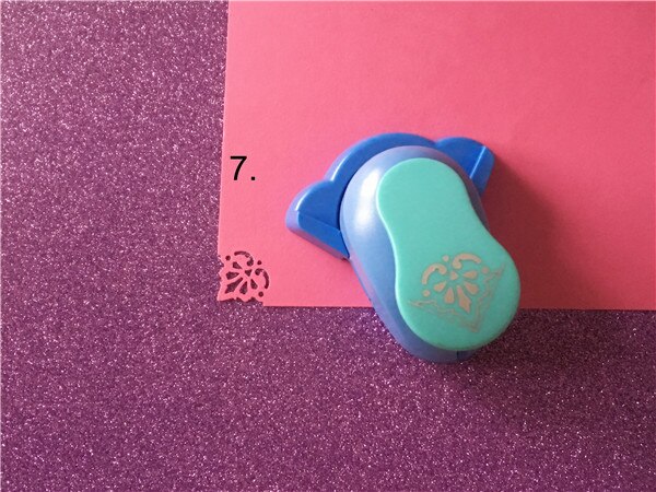 FreeShip 1PC Lever Corner Punch diy border craft punch 9 edge hole punches embossing cortador de scrapbook paper cutter: Orange