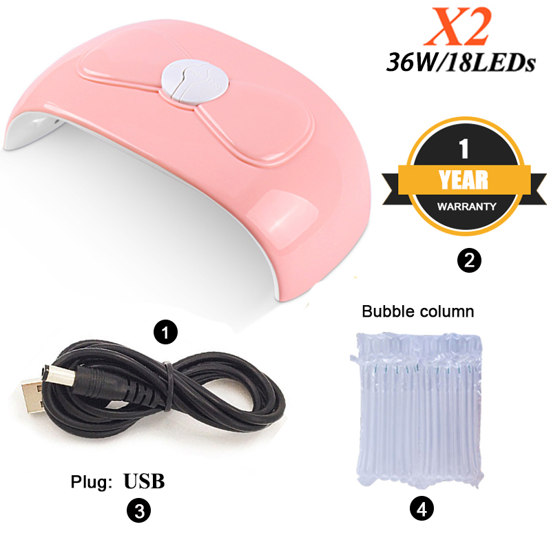 UV Lamp 48W Nail Dryer SUNone UV Lamp Led Dry Nail Gel Polish Curin With Bottom 30/60s Timer Lamp For Manicure: X2