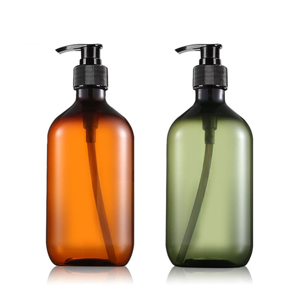 500Ml Lege Plastic Hervulbare Pomp Fles Lotion Shampoo Douchegel Zeepdispenser Fles Outdoor Reizen