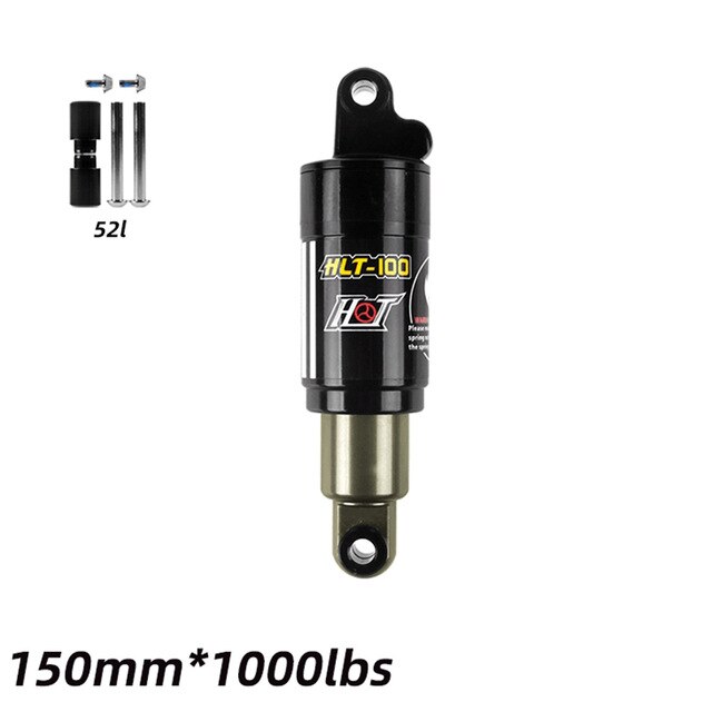 HLT-100 Mtb Air Rear Shock W/Schroeven Mountainbike Aluminium Rear Shock Suspension Bus 125 150 165 185mm Fiets Onderdelen: 150mm 1000bl 52L