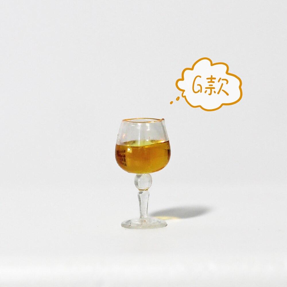 1Pcs 1/12 Dollhouse Miniature Accessori Mini Cocktail di Vetro Modello di Simulazione di Giocattoli Della Tazza per la Bambola Decorazione Della Casa: G
