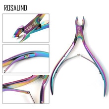 ROSALIND 1pc Cuticle Schaar Clipper Professionele Rvs Shears Voor Nagels Manicure Tool Exfoliërende Nail Art Clippers